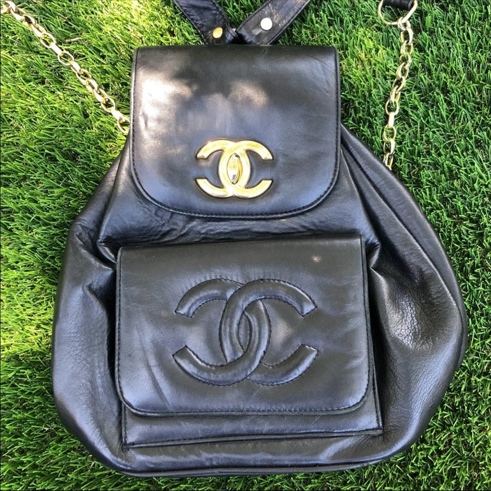 Chanel leather backpack
